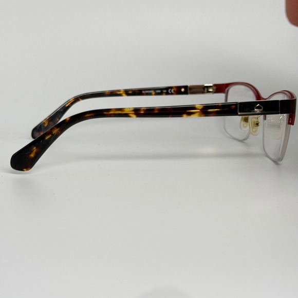 Kate Spade GLORIANNE WR9 Eyeglasses Red Tortoise Half Rim Frame 53-16-140 21753 - Picture 4 of 8